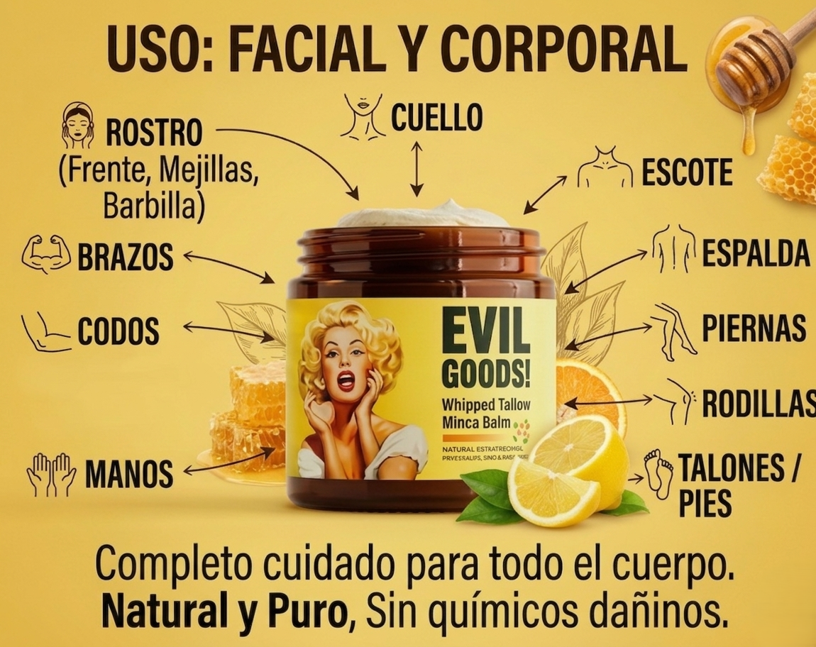 EVIL GOODS CREMA DE SEBO DE RES Y MIEL
